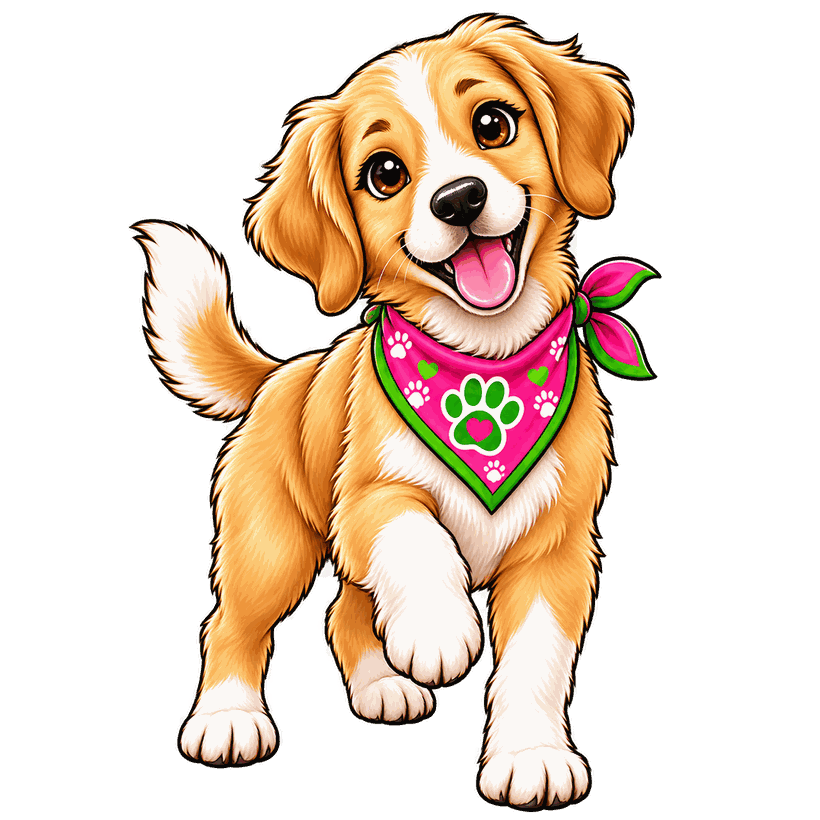 A happy dog out on a one-to-one solo walk